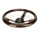 NRG 350mm Deep Dish Wood Grain Steering Wheel – 3" Dish