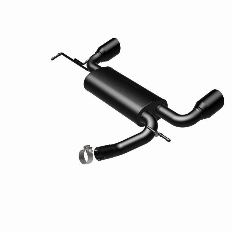 MagnaFlow 07-17 Jeep Wrangler JK 3.8/3.6L Dual Split Rear Exit Black Axle-Back Exhaust