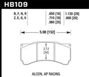 HAWK Performance DTC-80 Race Brake Pads - AP Racing / alcon 29mm