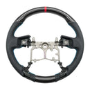 NRG 12-23 Toyota Tacoma OEM Plus Carbon Fiber Steering Wheel with Blue Stitch & Red Center Mark – Default Title