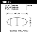 HAWK Performance HT-10 Race Brake Pads (Front) - 90-93 Mazda Miata (NA)