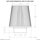 HPS Performance Universal Air Filter (Oiled) – Length 7.25", Element 5.5", Base OD 4.5"