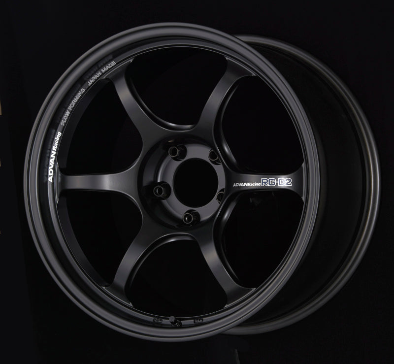 ADVAN RG-D2 Wheel - 18x10.0 +22 | 5x114.3 | Semi-Gloss Black