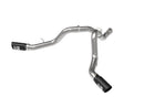 aFe LARGE BORE-HD 4 in. 409 Stainless Steel DPF-Back Exhaust System (Black Tip) – 20 GM Diesel Trucks 6.6L V8 Turbo Diesel L5P