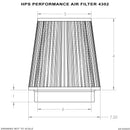 HPS Performance Universal Air Filter (Oiled) – Length 5", Element 4", Base OD 7.5"