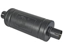 aFe MACH Force-XP 409 Stainless Steel Muffler with finish – 2.5 in. Inlet & Outlet 14 in. x 16 in. Diameter (Black)