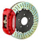 Brembo 97-01 Integra Type-R Front GT BBK 4 Piston Cast 2pc 328x28 2pc Rotor Drilled-Red