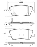 StopTech Sport Brake Pads – 2010-2016 Hyundai Genesis Coupe (BK) product image