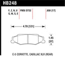 HAWK Performance HT-10 Race Brake Pads (Rear) - 97-12 Corvette / 01-04 Z06 / 05-09 Z51