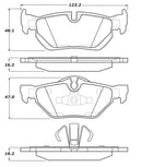 StopTech Sport Brake Pads – 2008-2013 BMW 128i product image 7