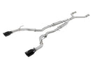 aFe Takeda 2.5 in. 304 Stainless Steel Cat-Back Exhaust System (Black Tips) – 17–19 Infiniti Q60 3.0L V6 Twin-Turbo