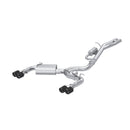 MBRP 3" Dual Rear Exit T304 Stainless Steel Cat-Back Exhaust w/ Black Chrome Tips – 2017-2020 Audi RS3 2.5T – MBRP S46103BC family product view