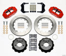 Wilwood Narrow Superlite 6R Front Brake Kit (14.00 in Slotted Rotors - Red Calipers) - 1984-1987 Chevrolet Corvette (C4) - Hat Kit | 140-11919-R