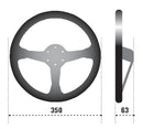 Sparco R345 Steering Wheel - 350mm / 63mm Dish / Suede