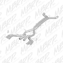MBRP 3" Quad Rear Exit Aluminized Steel Race Profile Cat-Back Exhaust – 2016-2024 Chevrolet Camaro SS 6.2L – MBRP S7033AL