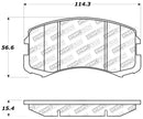 StopTech Sport Brake Pads – 2002-2007 Mitsubishi Lancer product image 2