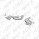 MBRP 3" Quad Rear Exit T409 Stainless Steel Race Profile Axle-Back Exhaust – 2016-2024 Chevrolet Camaro SS 6.2L – MBRP S7036AL