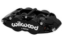Wilwood FNSL6R-DS Right Brake Caliper - 1.62/1.12/1.12 in Piston Bores / 1.10 in Rotor Thickness / Black / Dust Seal | 120-14436-BK