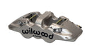 Wilwood AERO4 Brake Caliper - 1.12/1.12 in Piston Bores / 0.81 in Rotor Thickness / Nickel | 120-14004-N