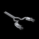 MBRP Quad Rear Exit T304 Stainless Steel Cat-Back Exhaust w/ Carbon Fiber Tips – 2018-2023 Ford Mustang GT 5.0L (S550) – MBRP S72093CF