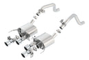 Borla Axle-Back Exhaust – 2014–2015 Chevy Corvette C7 6.2L with AFM &NPP Dual Round Rolled Center Exit - product image 3