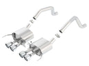 Borla Axle-Back Exhaust – 2014 Chevy Corvette C7 Z06 S / C without AFM without NPP Rear Section Dual Rd Rolled Tips - product image 2