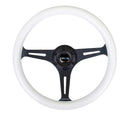 NRG 350mm Wood Grain Steering Wheel – 1.5" Deep Dish