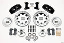 Wilwood Dynapro 6 Front Brake Kit (Black Calipers) - 1974-1980 Ford Pinto / 1974-1980 Ford Mustang II - Disc Spindle Only / 12.19 in Drilled & Slotted Rotors / Hub Kit | 140-10742-D