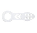 NRG Universal Front Tow Hook - Black – White Powder Coat