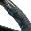 NRG 12-23 Toyota Tacoma OEM Plus Carbon Fiber Steering Wheel with Blue Stitch & Red Center Mark