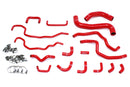 HPS Performance Silicone Radiator and Heater Hoses – 2015-2016 Subaru WRX STI - 57-1516-RED