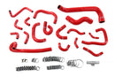 HPS Performance Silicone Radiator, Heater, ancillary and breather Hoses – 1995-1998 Nissan Skyline GTR R33 - 57-2136-RED