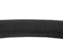 NRG Reinforced Stealth Wheel (380mm) 3 Spoke Center - 1in Deep Dish - Vegan Suede Red Stitch