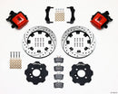 Wilwood Combination Parking Brake Rear Brake Kit (11.75 in Drilled & Slotted Rotors - Red Powder Coat Calipers) - 2007-2015 MINI Cooper | 140-10885-DR