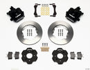 Wilwood Combination Parking Brake Rear Brake Kit (11.00 in Undrilled Rotors - Black Calipers) - 1992-1995 / 1999-2000 Honda Civic / 1990-2001 Acura Integra - Disc 2.39 Offset / Hub Kit | 140-10206