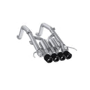 MBRP 3" Quad Rear Exit T304 Stainless Steel Cat-Back Exhaust – 2014-2019 Chevrolet Corvette C7 6.2L (NPP) – MBRP S70073CF