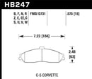 HAWK Performance HT-10 Race Brake Pads (Front) - 97-13 Chevy Corvette Compound