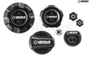 Verus Engineering Engine Bay Fluid Cap Kit, Anodized Black - 20+ Toyota GR Supra (A90/A91)