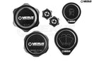 Verus Engineering Engine Bay Cap Kit, FHS Oil Cap, Anodized Black - 22+ Subaru BRZ/Toyota GR86 (ZD8/ZN8)