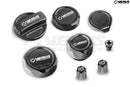 Verus Engineering Full Car Cap Kit, FHS Oil Cap, Anodized Black - 23+ Toyota GR Corolla