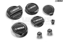 Verus Engineering Full Car Cap Kit, RLA Oil Cap, Anodized Black - 23+ Toyota GR Corolla