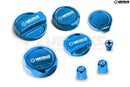 Verus Engineering Full Car Cap Kit, RLA Oil Cap, Anodized Blue - 23+ Toyota GR Corolla