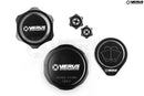 Verus Engineering Engine Bay Cap Kit, FHS Oil Cap, Anodized Black - 17-21 Honda Civic Type R (FK8)