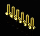 NRG Titanium Conical Steering Wheel Screw Kit – Chrome Gold