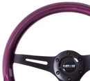 NRG 350mm Wood Grain Steering Wheel – 1.5" Deep Dish