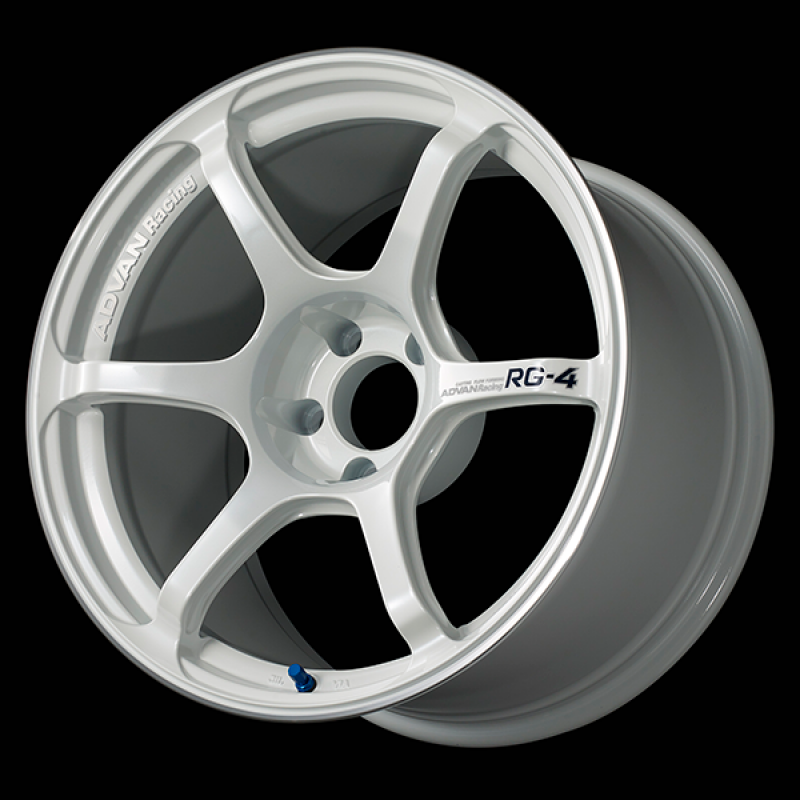 ADVAN RG-4 Wheel - 18x9.5 +38 | 5x120 | Racing White Metallic & Ring