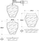 StopTech Sport Brake Pads – 2000-2002 Audi S4 product image 6