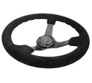 NRG 350mm Deep Dish Suede Steering Wheel – 3" Dish