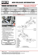 HKS TURBINE SUCTION Kit - 2009-2024 Nissan GT-R (R35)