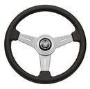 Nardi Classic Steering Wheel - 340mm | Black Leather / White Stitch